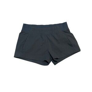 Prana Womens XS Black Athletic Shorts With Stretch Waistband